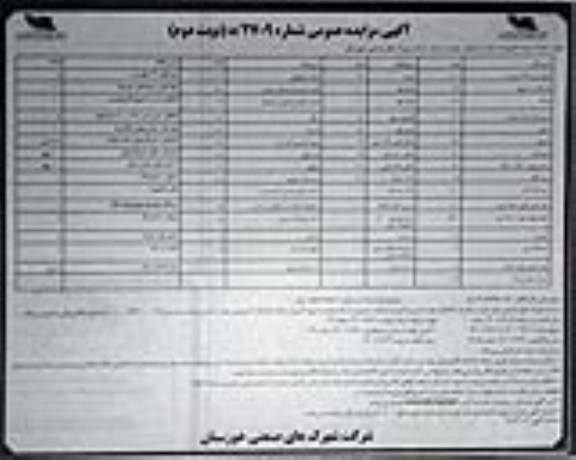 مزایده تجهیزات مازاد و اسقاطی موجود در انبار - نوبت دوم