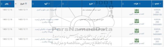 استعلام خرید دو قلم سولونوئید ولو و...