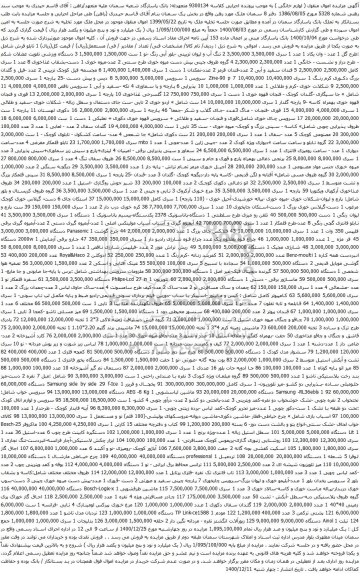 آگهی مزایده دستگاه ورزشی تقویت عضلات شکم و غیره ...