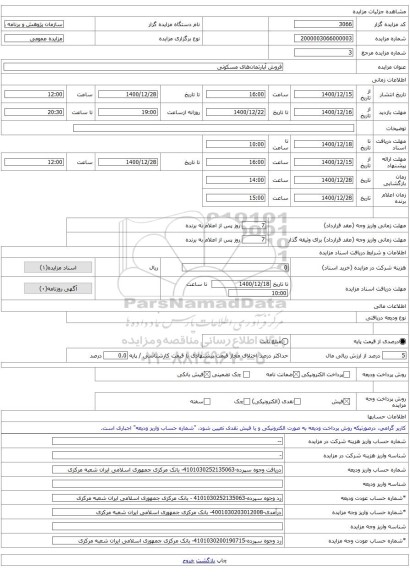 فروش آپارتمان‌های مسکونی 